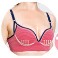 Seamless Bandeau Straps Top Bra With Stripes